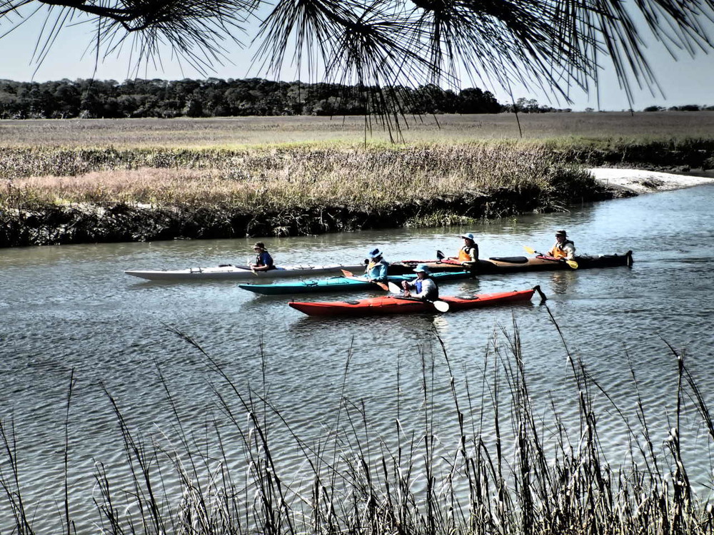 Savannah Canoe and Kayak | Savannah Dream Vacations | guided kayakers trip on the Skidaway River-1